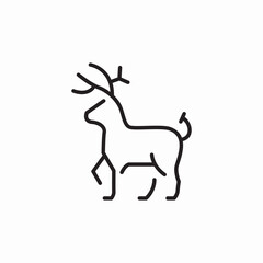 deer wild icon sign vector