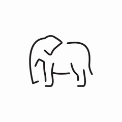 elephant animal icon sign vector