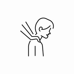shoulder massage icon sign vector
