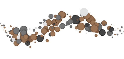  Colorful confetti on white background