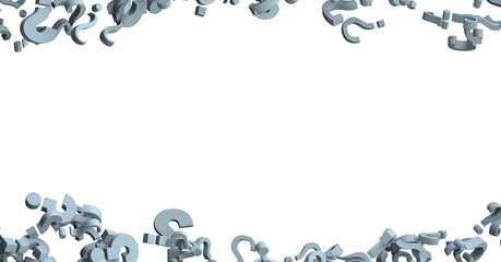 Fototapeta premium question marks. Computer generated 3d
