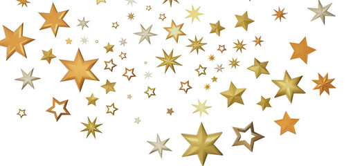 A digital illustration of a dark background adorned with shimmering golden stars of various sizes. The stars evoke a sense of wonder and sparkle, creating a festive and celebratory atmosphere.