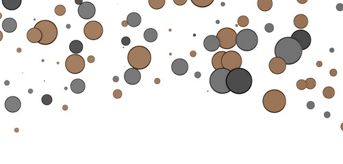 Multicolor confetti abstract background with a lot of falling pieces, isolated on a white background. Festive decorative tinsel element for design