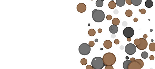 Gilded Festivity: Brilliant 3D Illustration Showcasing a Shower of gold Confetti