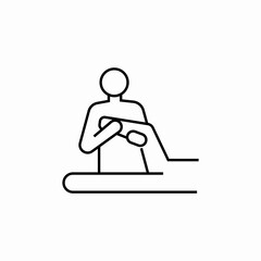 leg massage icon sign vector