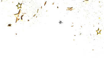 Gilded Wonder: Explore the Magic of a 3D Gold Stars Rain