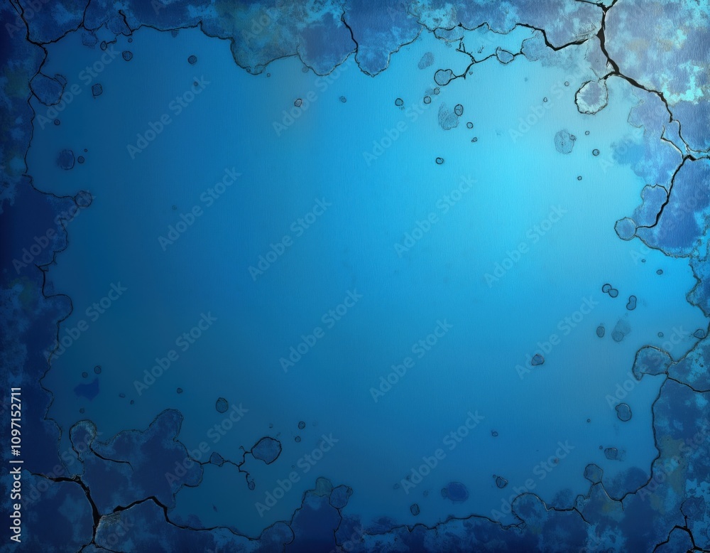 Poster blue background texture cracked paint. abstract grunge backdrop. deep blue color. perfect for websit