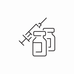 syringe injection icon sign vector