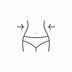 weight loss icon sign vector
