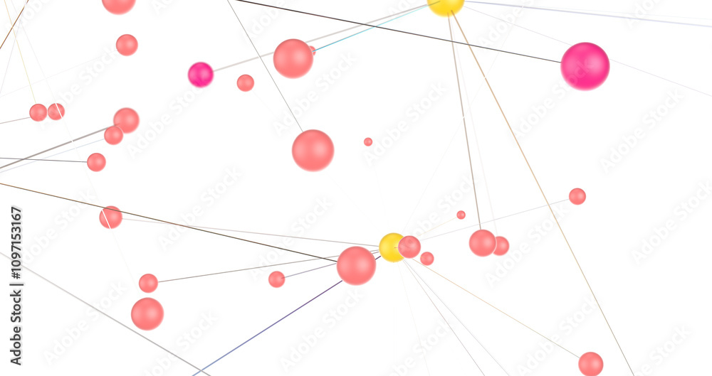Poster Concept of AI technology, Motion of digital data flow.