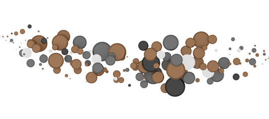 Radiant Revelry: Enthralling 3D Illustration of Shining gold Confetti