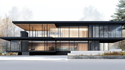 Fototapeta premium Architectural Sketch of House: Commercial Photograph