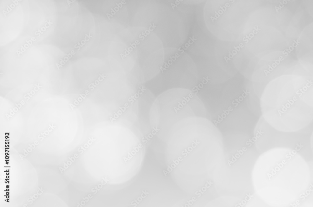 Wall mural soft white bokeh lights creating a dreamy atmosphere in a light background