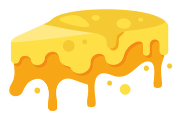 Cheese Melting Vector Illustration High-Quality Digital Art for Food Lovers