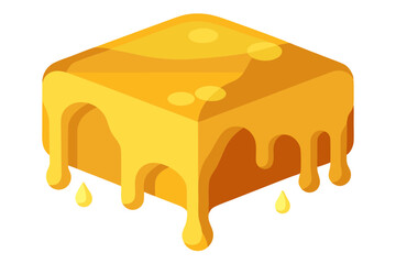 Cheese Melting Vector Illustration High-Quality Digital Art for Food Lovers