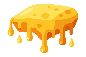 Cheese Melting Vector Illustration High-Quality Digital Art for Food Lovers
