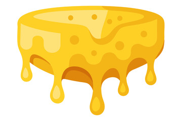 Cheese Melting Vector Illustration High-Quality Digital Art for Food Lovers