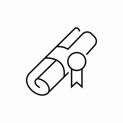 certificate badge icon sign vector