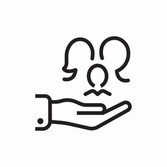 humans care icon sign vector