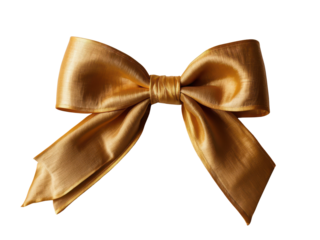 golden bow fabric png