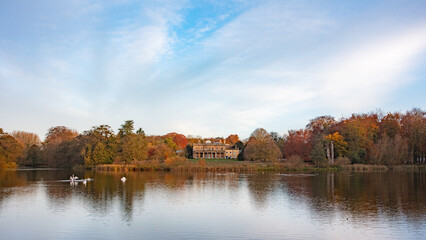 Riseholme Collage on autumn sunrise