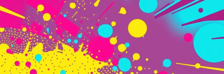 Fototapeta premium A mockup featuring a comic photo effect with bold and vibrant colors, perfect for adding a fun and dynamic touch to your designs, vibrant, template