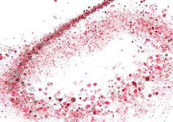 Fototapeta premium Red Percentage Confetti Burst