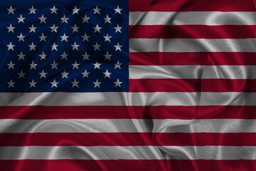 Fototapeta premium Digitally Generated American Flag Waving in the Wind - 4K Ultra HD Image. 4th of July USA independence day.