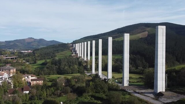 tomas ereas de las obras del Tren de Alta Velocidad (TAV) en el Pa&iacute;s Vasco