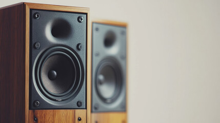 Speakers on White Background