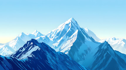 Fototapeta premium majestic snowcapped mountain