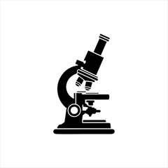 microscope vector silhouette high quality image 