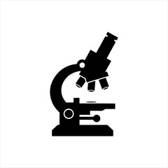 microscope vector silhouette high quality image 