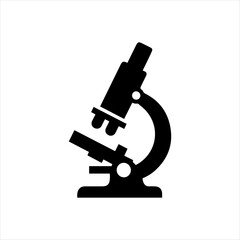 microscope vector silhouette high quality image 