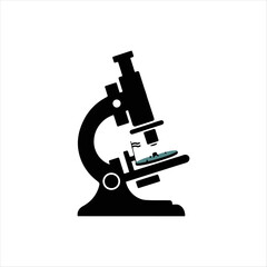 microscope vector silhouette high quality image 