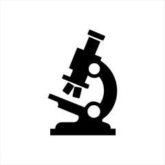 microscope vector silhouette high quality image 