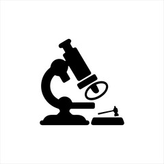 microscope vector silhouette high quality image 