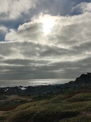clouds over the coast