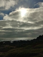 clouds over the sea