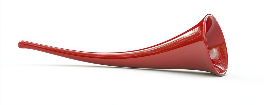 Red horn for celebrations, perfect for parties and events