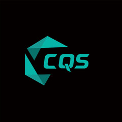 CQS creative minimalist letter logo. CQS unique vector initials alphabet letter logo design