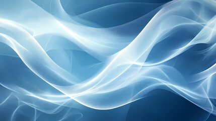 Abstract blue background featuring a pattern of white wavy lines. Abstract Wavy Patterns. Illustration