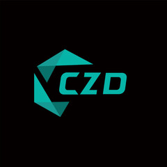 CZD creative minimalist letter logo. CZD unique vector initials alphabet letter logo design