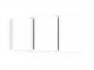 Naklejka premium A book cover mockup showcasing three different sizes for design presentation, template, mockup, design