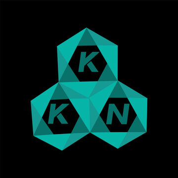 KKN creative minimalist letter logo. KKN unique vector initials alphabet letter logo design