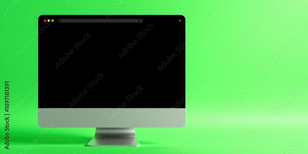 Wall mural computer and mobile browser windows mockup featuring multiple tabs and search bar, digital, mobile