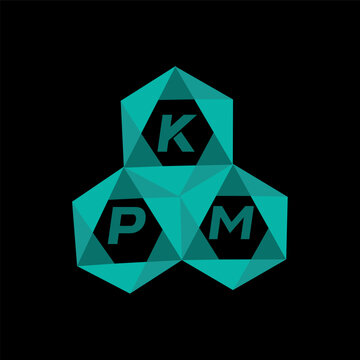 KPM creative minimalist letter logo. KPM unique vector initials alphabet letter logo design