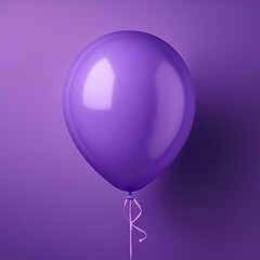 Schwebender lila Ballon