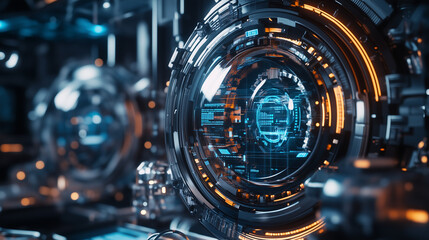 Futuristic Business Process Automation presenting a conceptual image that illustrates the future of automated business practices