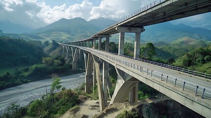 Innovative bridges rural areas spanning vast distances using advanced steel and concrete techniques